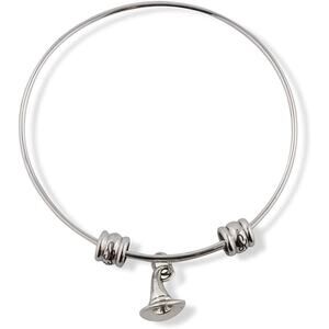 Witch Hat Charm Bangle Bracelet Jewelry